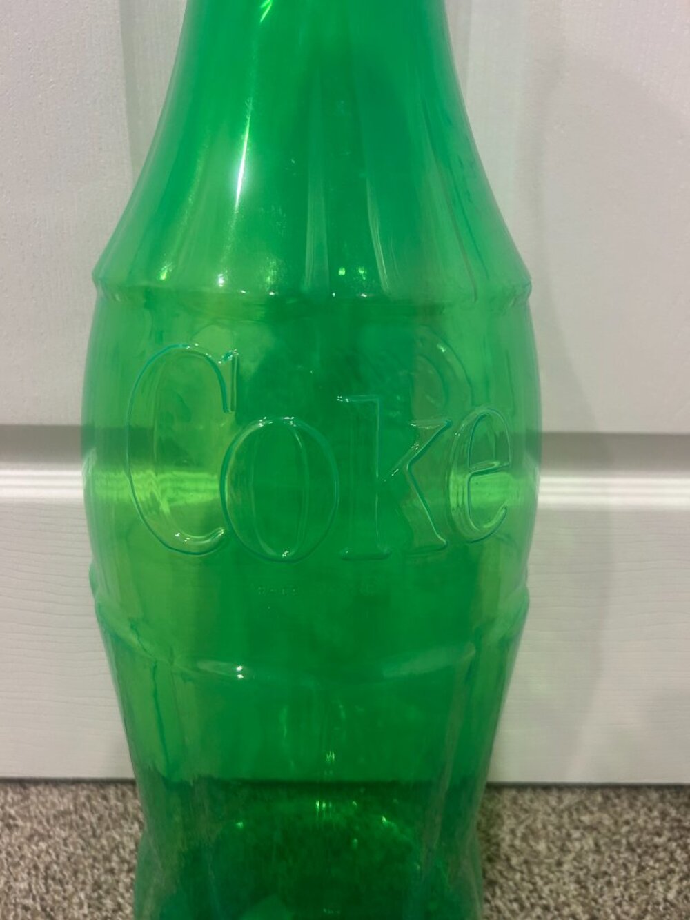 Neon Green Coke Bottle Money Bank 23" Tall - Picture 2 of 5